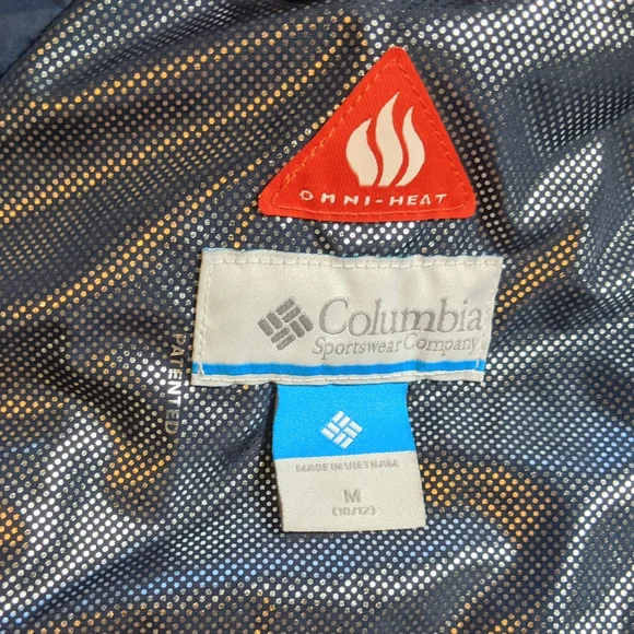 Columbia Girls Omni Heat Insulated Ski Jacket Size M 10-12